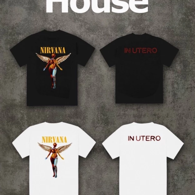 Áo Thun TR7 House NIRVANA Tay Lỡ Cotton Cao Cấp Unisex