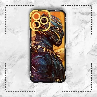 Ốp lưng iphone samsung xiaomi oppo cạnh vuông JMcase Black Panther Marvel Studio Film