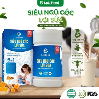 Ngũ Cốc Lợi Sữa sữa ngũ cốc cho mẹ sau sinh LoliFood Cung Cấp Dưỡng Chất Hoàn Hảo Cho Mẹ Và Bé Hộp 500g - Hsd 12 Tháng