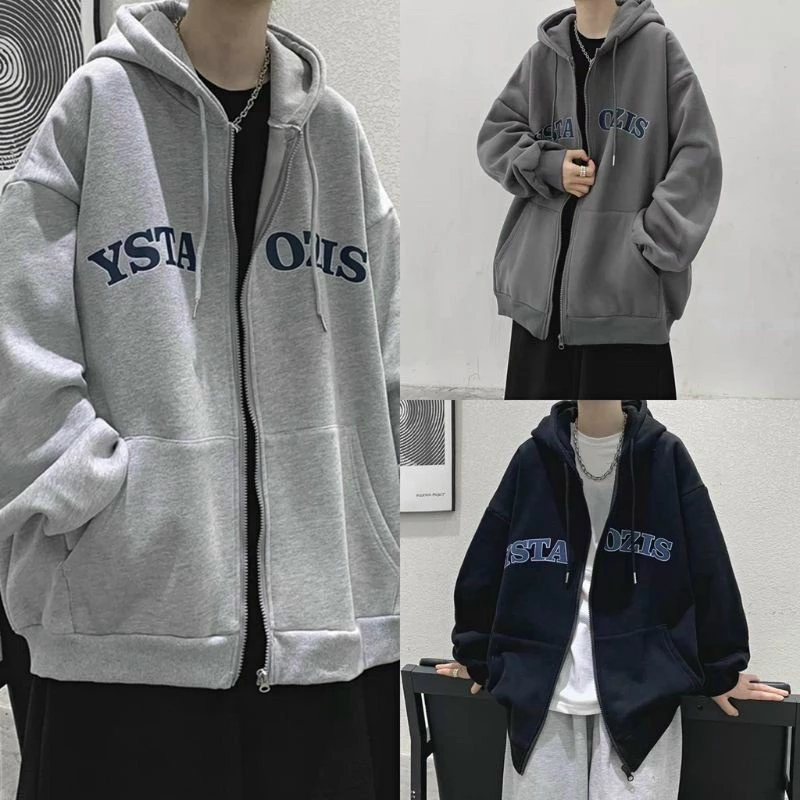 Áo Khoác Hoodie Nam Nữ Chất Nỉ Mềm Có Nón In Chữ Ysta Ozis Thời Trang Super Fashion P