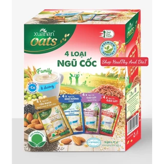 [DATE MỚI] Bột Ngũ Cốc 4 Vị Xuân An 400gr (16gói x 25gr)