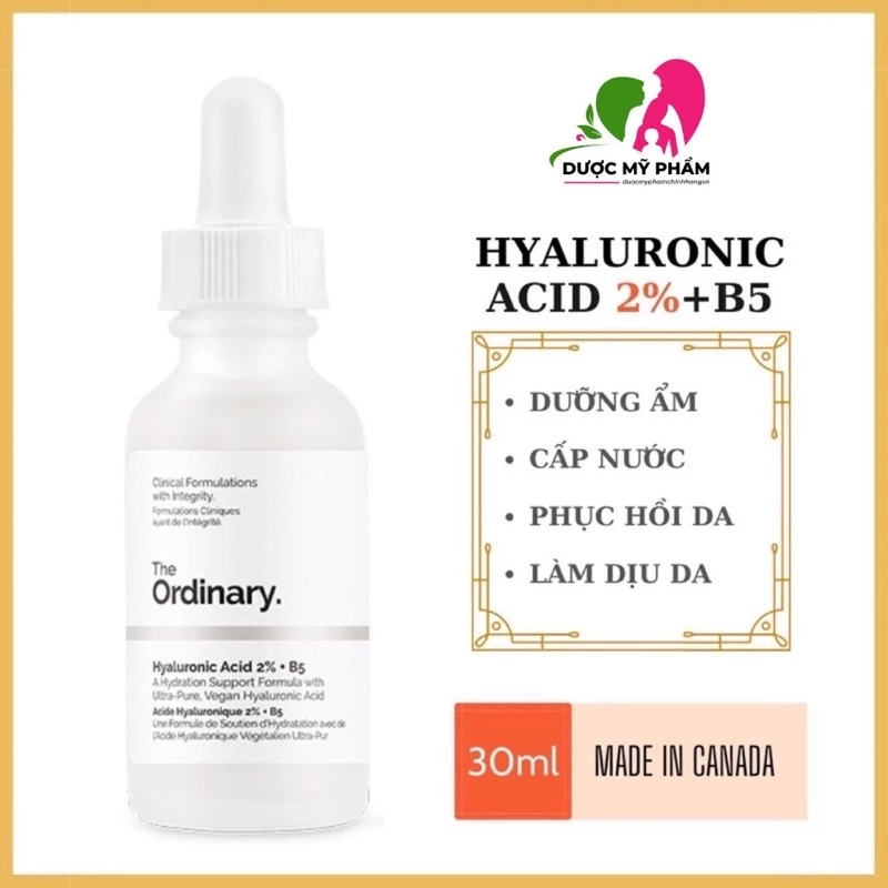 Serum The Ordinary Hyaluronic Acid 2% + B5 - Tinh chất The Ordinary B5 cấp ẩm và phục hồi da 30/60ml