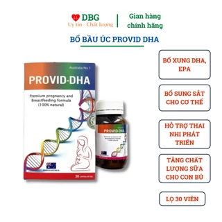 Vitamin bà bầu PROVID DHA hộp 30 viên [nhập khẩu chính hãng Úc]- Bổ Sung và Đáp Ứng Các Vitamin, Khoáng Chất Cho Phụ Nữ