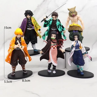 Mô hình Tanjirou, Nezuko, Zenitsu, Inosuke, Giyuu , Shinobu Thanh gươm diệt quỷ Figure Hanhphucmart