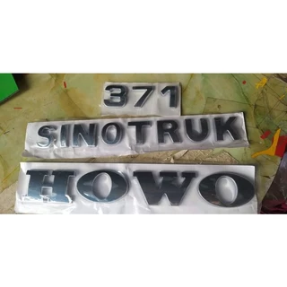 Chữ nổi HOWO, SINOTRUCK, 371 MẠ CROM giành cho Howo, chữ nổi, tem xe