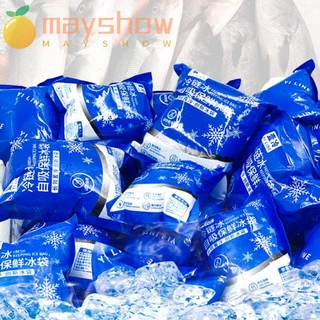 MAYSHOW 10pcs Ice Pack Reusable Keep Food Fresh Seafood Preservation Automatic Absorb Water
