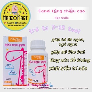 Canxi cho bé KẸO NGÂM CANXI TĂNG CHIỀU CAO