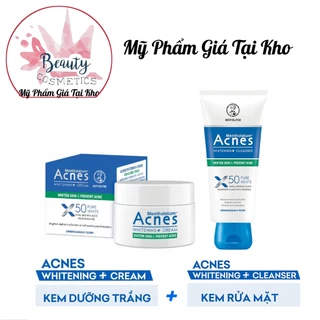 combo Sữa Rửa Mặt và Kem dưỡng da Acnes pure white- 40g