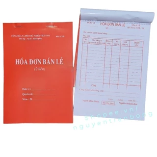 Hóa đơn bán lẻ 1 liên/2liên (1 quyển)