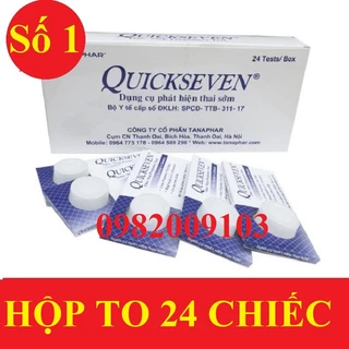 (CHE_TÊN) 1 hộp 24 Que thử thai Quickseven,test thử thai tại nhà,2 vạch sớm nhanh hiệu quả tức thì [Quick seven]