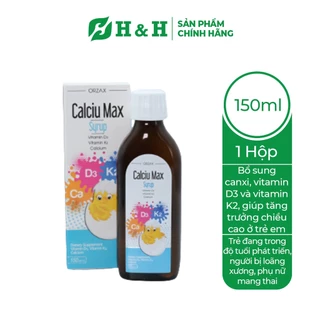 Siro Calciu Max Syrup (150ml) – Bổ sung canxi, vitamin D3 và vitamin K2