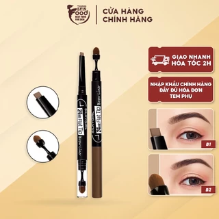 Chì Kẻ Mày Hai Đầu Lâu Trôi Silkygirl 24hr Flat Tip Brow Liner 0.15g