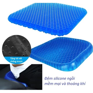 Đệm tổ ong silicon nệm lót ghế ngồi ô tô văn phòng chống ê mông, mồ hôi, mụn nhọt do ngồi lâu