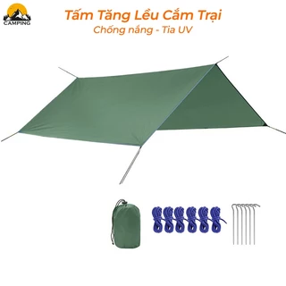 Tấm tăng lều cắm trại dã ngoại, bạt tăng lều du lịch chống nắng, chống mưa