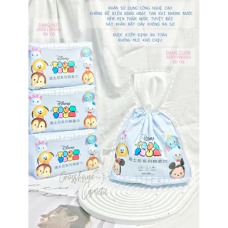 KHĂN KHÔ DÙNG MỘT LẦN LAU MẶT TSUM TSUM CAO CẤP , KHĂN MỊN, VỆ SINH AN TOÀN VÀ CÓ SEAL