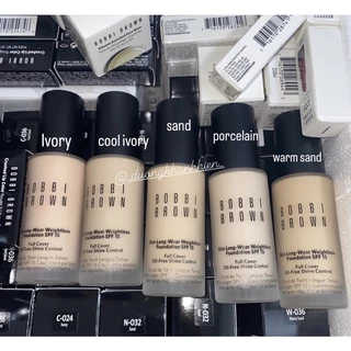 [FULLSIZE 30ML Sale 40% ] Kem nền Bobbi Brown Skin – Long Wear Weightless Foundation Full Cover Oil Free Shine Control