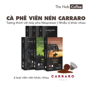 Cà phê viên nén Carraro - Dùng cho máy Nespresso - Hộp 10 viên | Nhập khẩu Ý