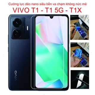 Cường lực dẻo nano dành cho VIVO T1 - T1 5G - T1X bảo vệ màng hình toàn diện, chống nức mẻ cạnh viền