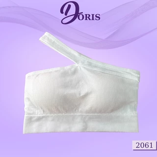 Áo Ngực Croptop Chéo Cổ Cá Tính Chất Cotton Co Dãn Dày Dặn Thoải Mái DORIS 2061