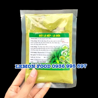 [Gói 50g] Bột lá nếp (lá dứa) nguyên chất 100% - Bột tạo màu xanh tự nhiên cho xôi, rau câu, mứt dừa, bánh ngọt