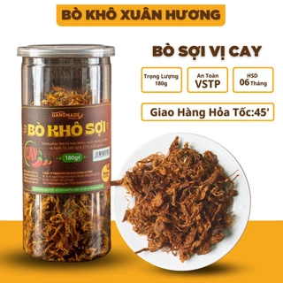 Bò Khô Sợi XUÂN HƯƠNG vị cay đặc biệt thơm ngon 180g