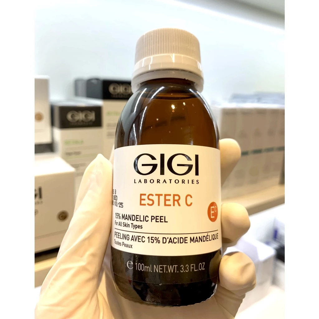 Peel làm sáng, căng bóng da GiGi Ester C Mandelic 15% 100ml