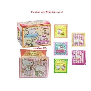 Gia vị rắc cơm Hello kitty của Nhật cho bé 5 vị 20 gói (mẫu mới)