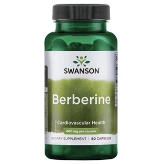 Viên uống Swanson Berberine 400mg 60 viên hỗ trợ kiểm soát đường huyết và cholesterol