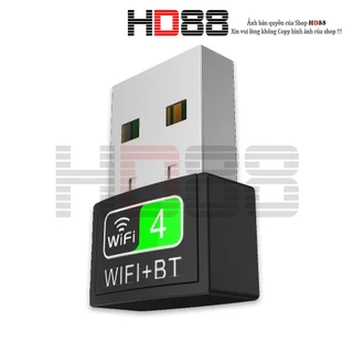 ( USB WIFI + BLUETOOTH) Usb Bluetooth wifi tích hợp 2 tính năng bluetooth và wifi trong 1 sản phẩm HD88