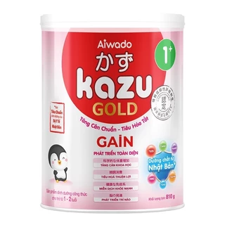 Sữa bột Kazu Gain 1+ lon 810gr [ Date mới nhất]