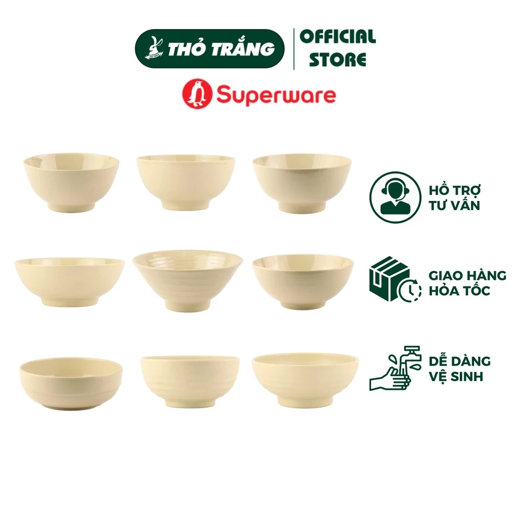 Tô Bún, Phở Màu Nâu Nhựa Melamine Srithai Superware Thái Lan cao cấp