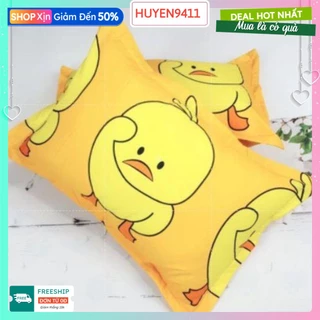 Combo 2 Vỏ Gối Nằm Cotton poly,có chọn mẫu-hcm vịt vàng