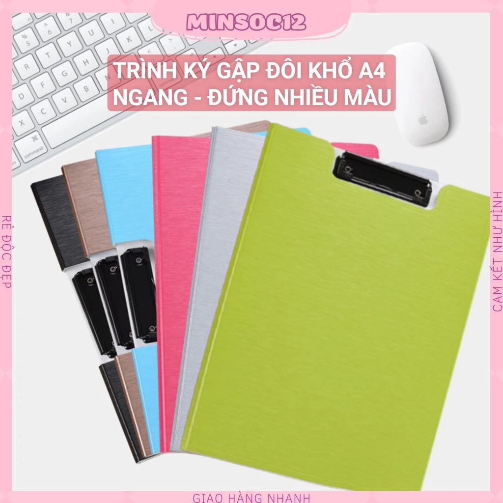 Bìa File Bảng Kẹp Tài Liệu Trình Ký 2 Mặt Khổ A4 Nhiều Màu Chất Liệu Nhựa Cứng Màu Sắc Thiết Kế Sang Trọng Cao Cấp