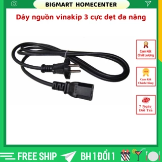 Dây nguồn vinakip 3 cực dẹt đa năng - dùng cho nồi cơm, ấm điện, ấm sắc thuốc