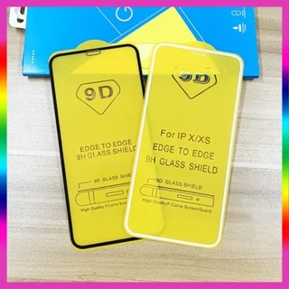 Kính cường lực 9D cho iPhone full màn chất lượng tốt (Tặng bộ lau)