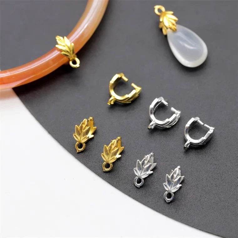 5 kẹp gắn hạt 7*10mm và 7*9mm nguyên liệu làm trâm làm trang sức cổ trang cosplay cổ phục NL0069
