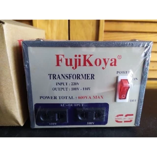 Biến Áp 600VA Chính Hãng FujiKoya Chuyển Điện 220V Ra 110V, 100V