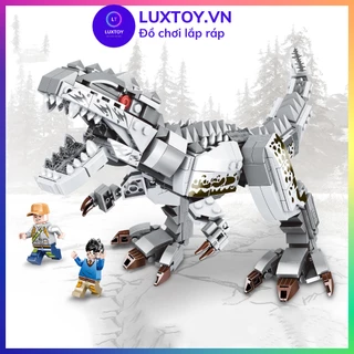 Lego khủng long bạo chúa lắp ráp xếp hình lego cho bé thông minh trí tuệ Luxtoy