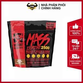 Sữa Tăng Cân Mutant Mass XXXTreme 2500 6Lbs Túi 2.72KG