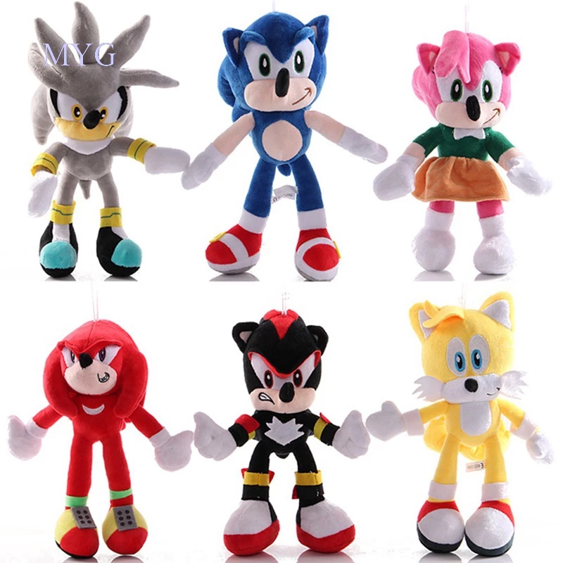 Búp bê nhồi bông hình nhân vật Sonic 23cm đáng yêu