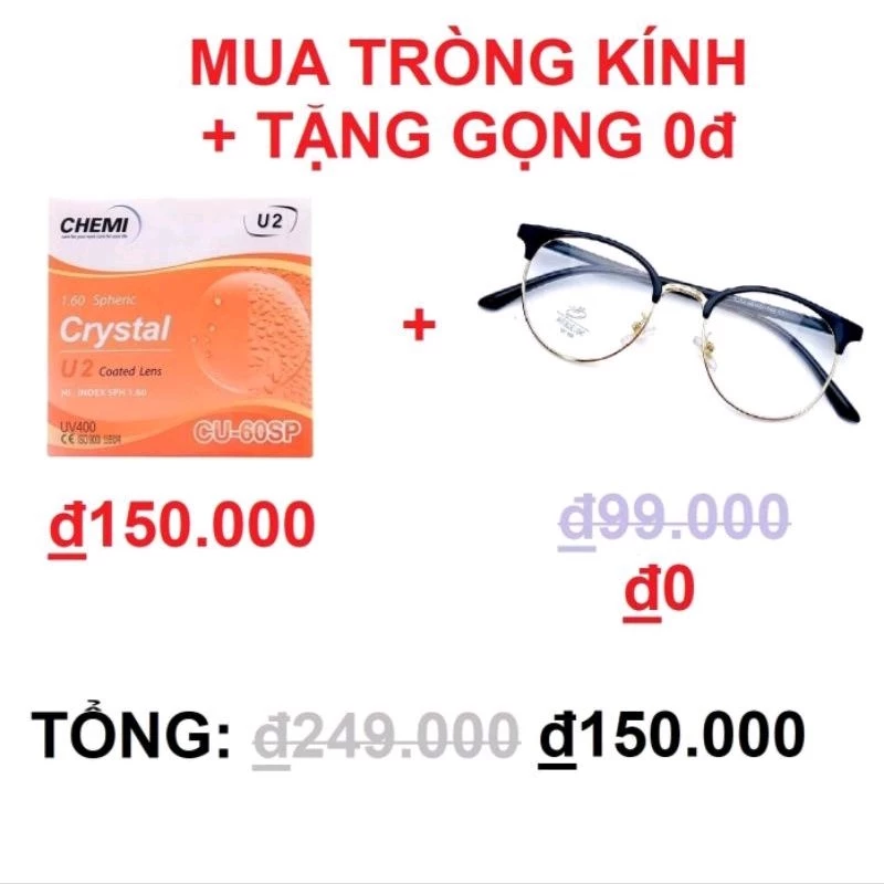 Tròng kính cận - Cắt mắt kính cận theo yêu cầu