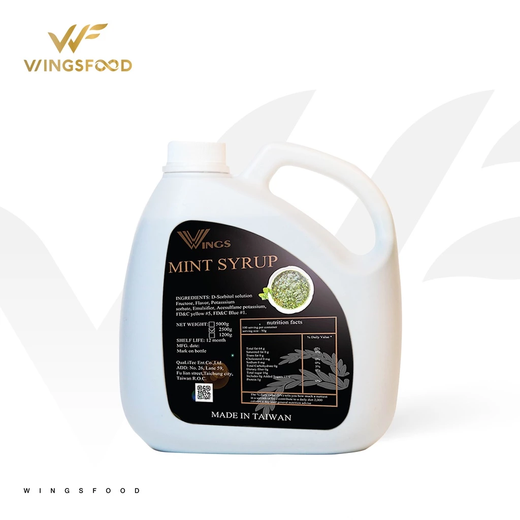 Siro Wings Đài Loan các vị chai 2,5kg