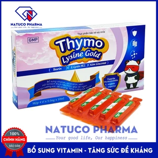 Siro giúp bé Ăn Ngon Thymo Lysine Gold - bổ sung kẽm, Taurin, Vitamin và khoáng chất - tăng cường sức đề kháng - 20 ống