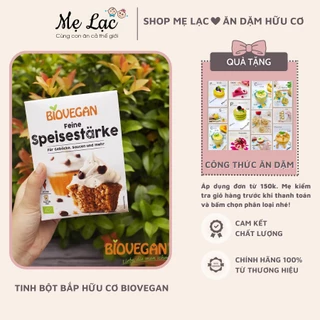 Tinh bột bắp hữu cơ Biovegan làm món phụ cho bé ăn dặm, hộp 250gr