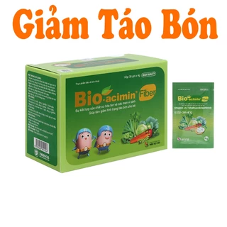 Cốm Bio-acimin Fiber giảm táo bón, hộp 30 gói x 4g