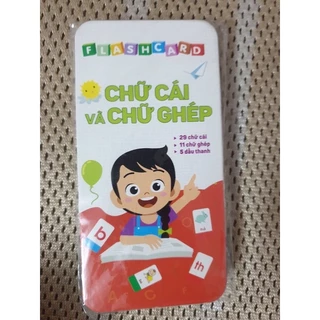 Bộ thẻ flashcard chữ cái và chữ ghép