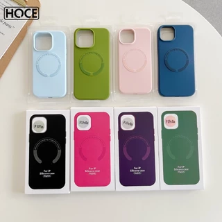 Hoco Ốp Điện Thoại Silicon Chống Sốc Có Ngăn Đựng Sạc Không Dây Từ Tính Cho iphone 15 14 12 11 13 pro max