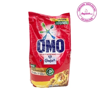 Bột giặt Omo tinh dầu thơm nồng nàn vàng 5.3 Kg