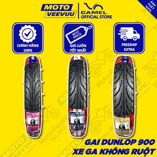 Vỏ lốp xe máy CAMEL 900 Gai Dunlop đủ size xe ga 60 70 80 90 14 TL (Lốp không ruột) <END>