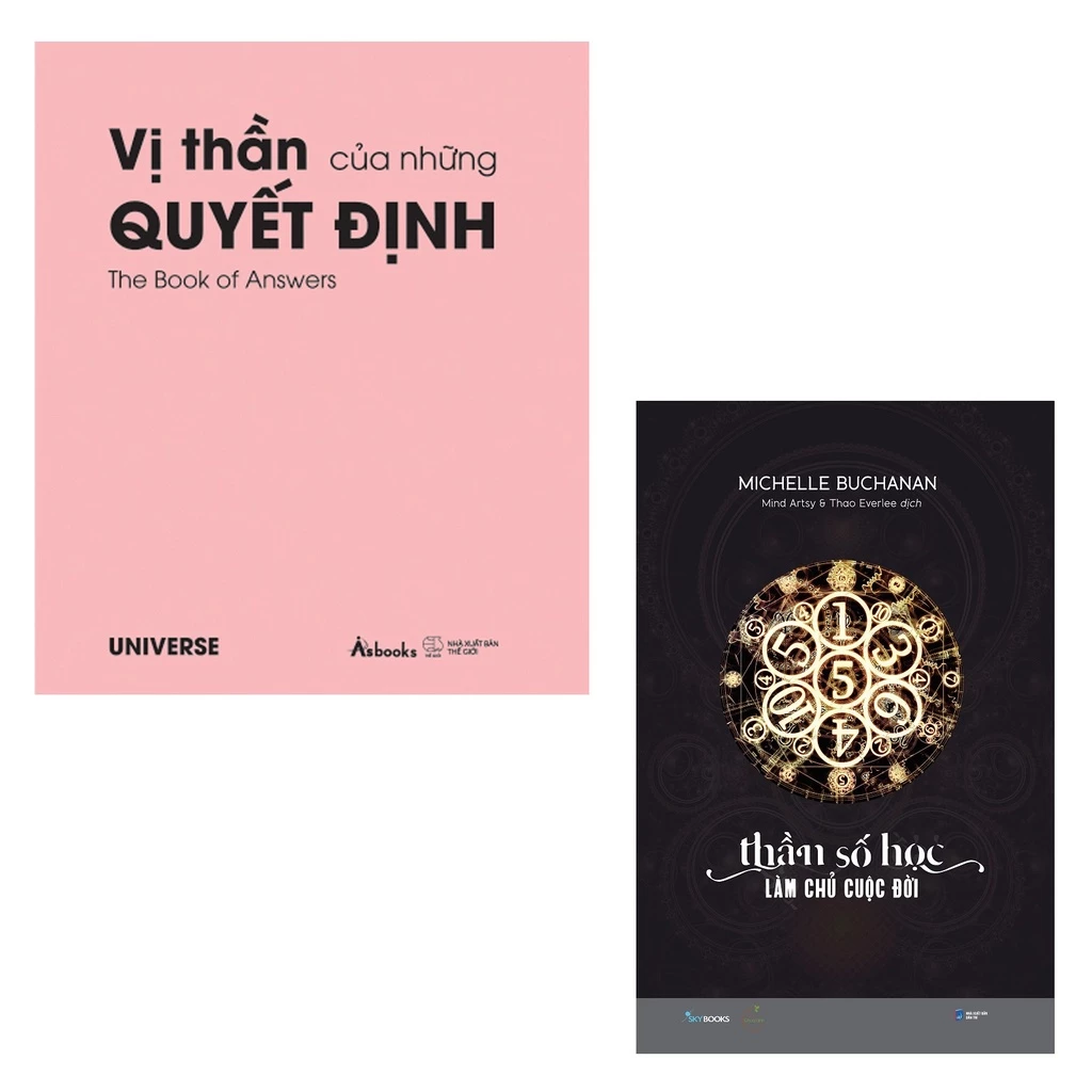 Sách - Combo 2 Cuốn: Vị Thần Của Những Quyết Định (Bìa Hồng) + Thần Số Học - Làm Chủ Cuộc Đời